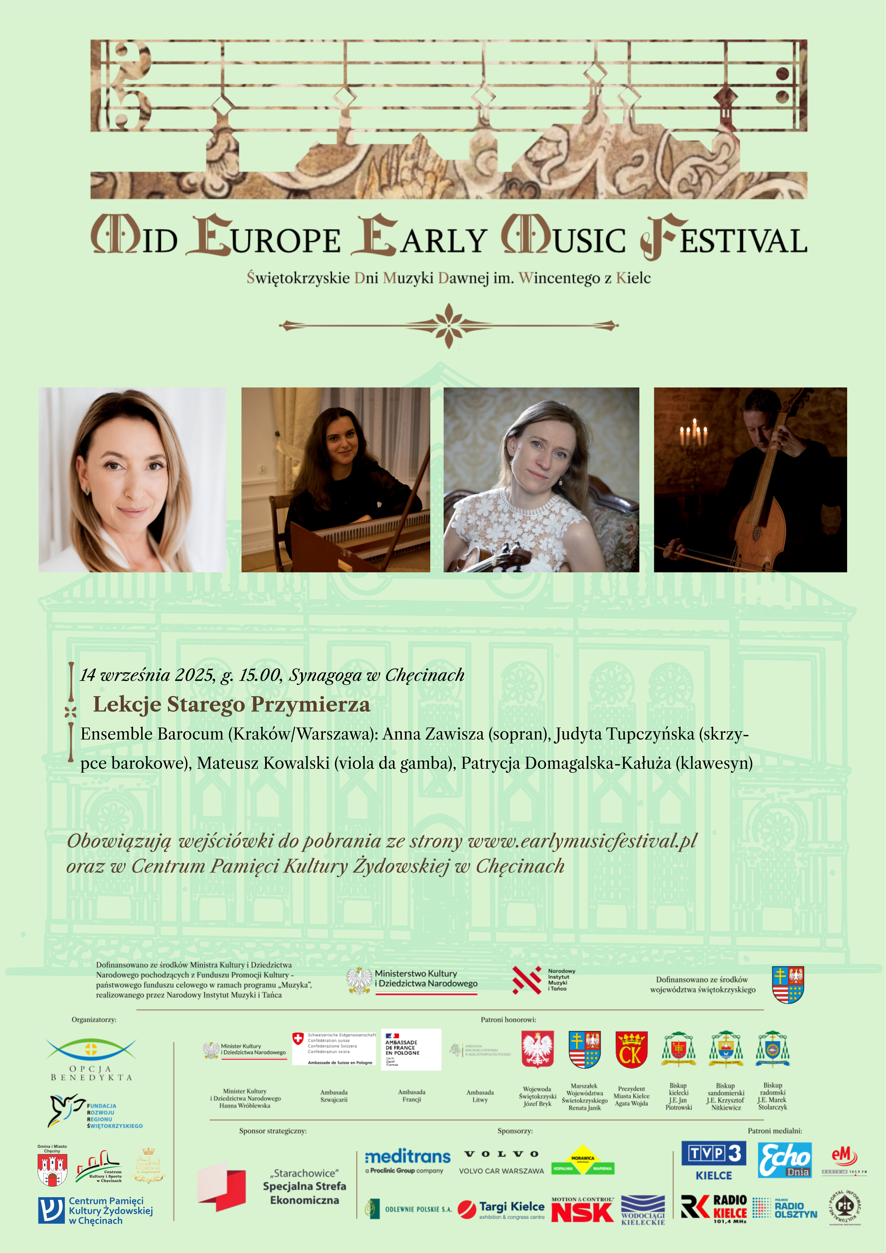 Zaproszenie na wyjątkowe wydarzenie muzyczne - Mid Europe Early Music Festival!